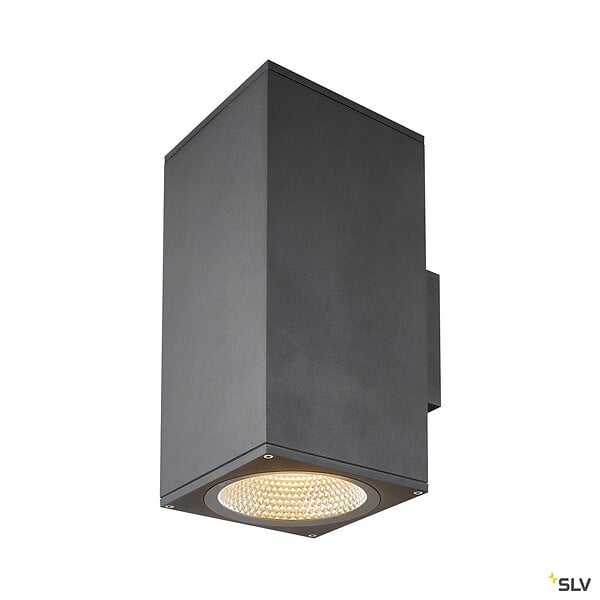 SLV - Applique extérieure ENOLA SQUARE UP/DOWN, carré, anthracite, LED, 53W, 3000K/4000K, IP65 - Taille L - large