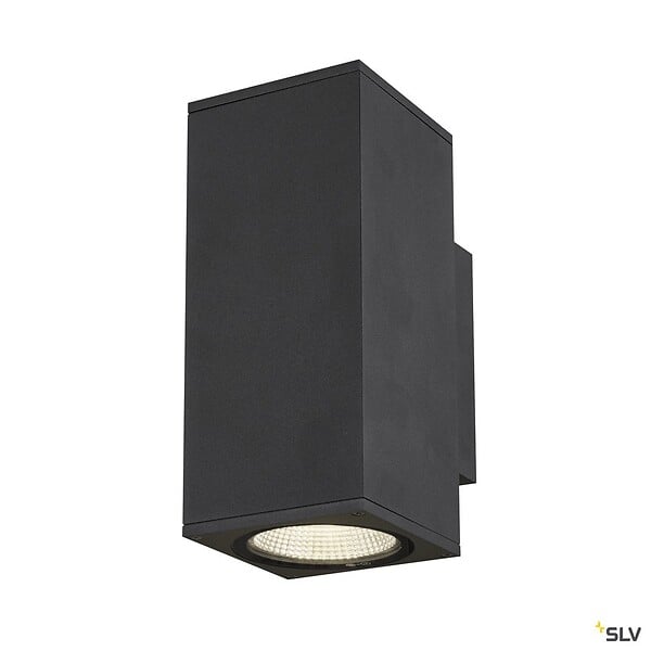 SLV - Applique extérieure ENOLA SQUARE UP/DOWN, carré, anthracite, LED, 53W, 3000K/4000K, IP65 - Taille M - large