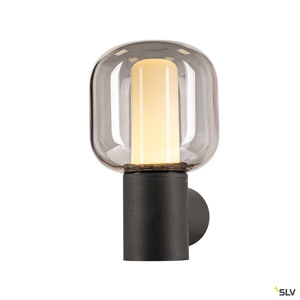 SLV - Applique extérieure SLV OVALISK, anthracite, LED, 9W, 3000/4000K, IP65, interrupteur CCT - large