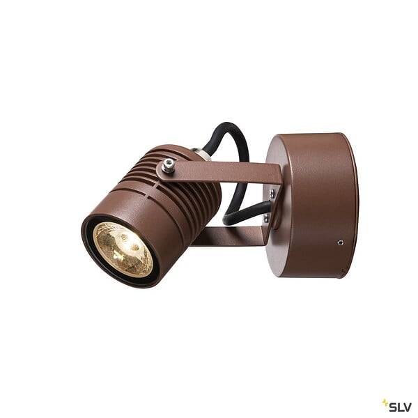 SLV - Applique extérieure SLV LED SPOT, rouille, LED, 6W, 3000K, IP55 - large
