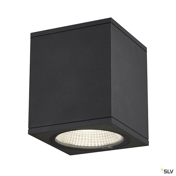 SLV - Plafonnier extérieur carré SLV ENOLA SQUARE avec LED intégrée - 10 x 10 x 12,5 cm - large