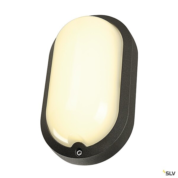 SLV - Applique et plafonnier extérieur TERANG 200, anthracite, avec LED intégrée, 11W, 3000K, IP44 - large