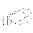 SLV - Applique extérieure SLV ANGOLUX SENSOR, blanc, LED, 9,8W, 3000K, IP44, détecteur de mouvements - vignette