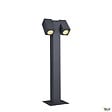SLV - Borne extérieure SLV THEO PATHLIGHT, double, anthracite, GU10, 2x 7W max, IP44 - SLV - vignette
