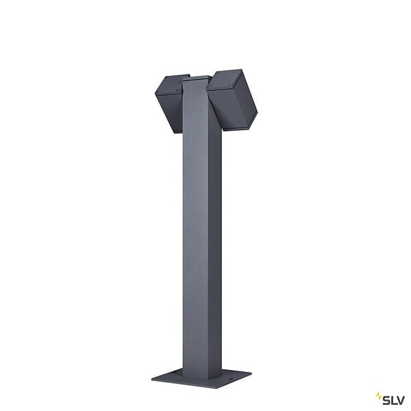 SLV - Borne extérieure SLV THEO PATHLIGHT, double, anthracite, GU10, 2x 7W max, IP44 - SLV - large