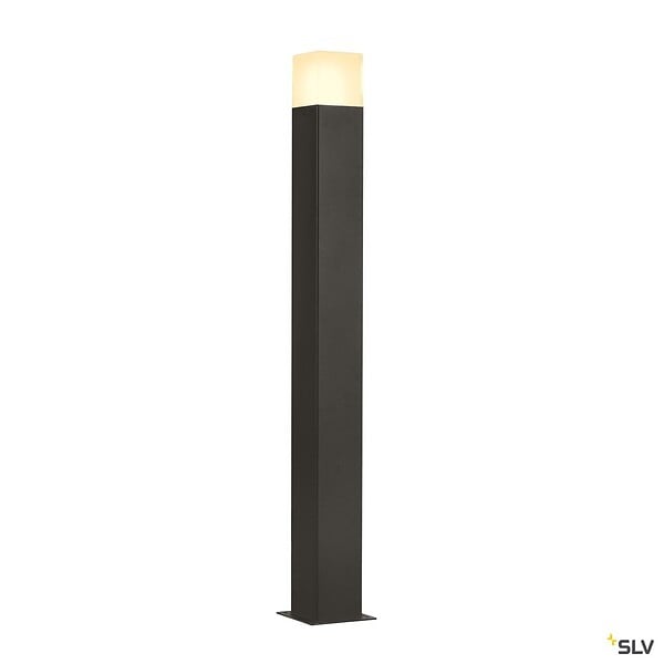 SLV - Borne extérieure SLV GRAPHIT 90, carré, anthracite, E27, 11W - Hauteur 90 cm - large