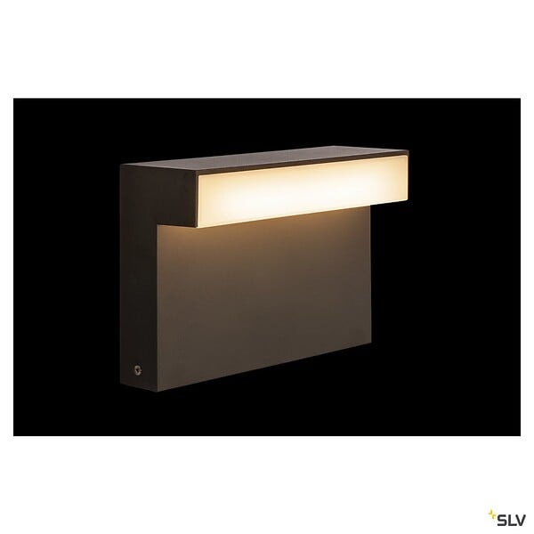 SLV - Borne extérieure SLV L-LINE OUT 30, anthracite, LED, 11,5W, 3000/4000K, IP65, interrupteur CCT - SLV - large