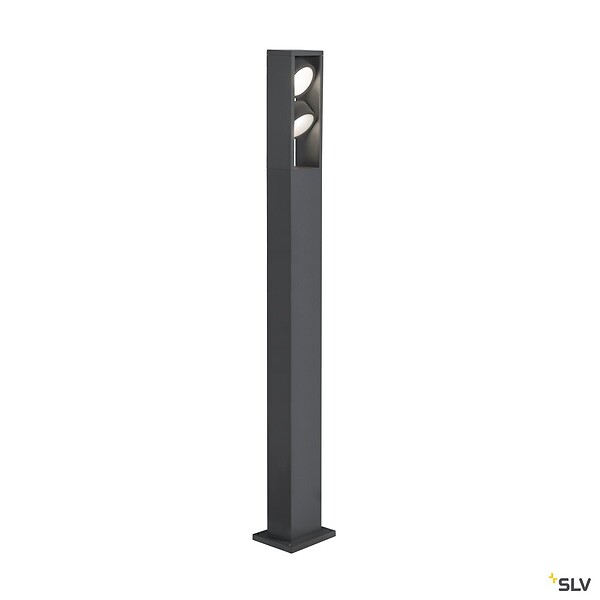 SLV - Borne extérieure SLV ESKINA FRAME 125, double, anthracite, LED, 27W, 3000/4000K, IP65, interrupteur CCT - SLV - large
