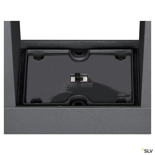 SLV - Borne extérieure SLV ESKINA FRAME 125, double, anthracite, LED, 27W, 3000/4000K, IP65, interrupteur CCT - SLV - large