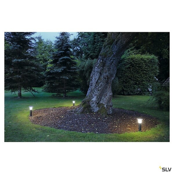 SLV - Borne extérieure SLV ALPHA MUSHROOM 45, anthracite, E27 - Hauteur 40 cm - large