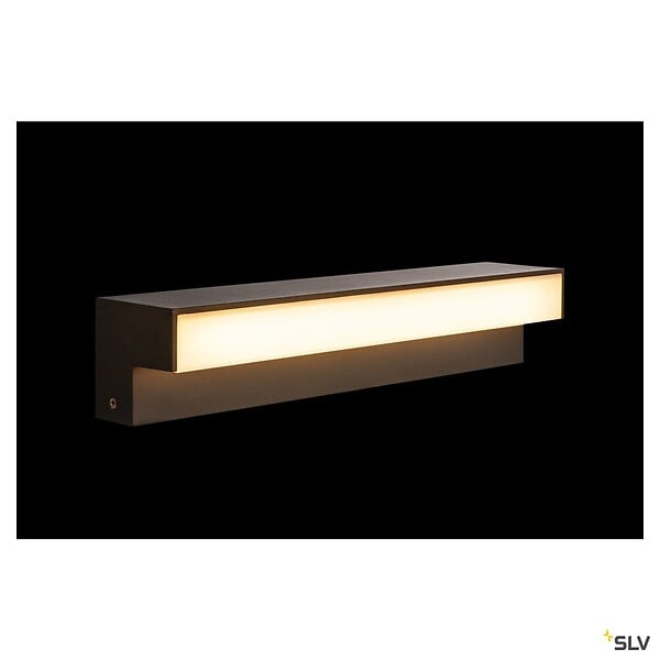 SLV - Borne extérieure SLV L-LINE OUT 50 verticale avec LED intégrée, anthracite pour éclairage extérieur - large