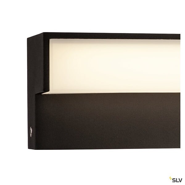 SLV - Borne extérieure SLV L-LINE OUT 50 verticale avec LED intégrée, anthracite pour éclairage extérieur - large