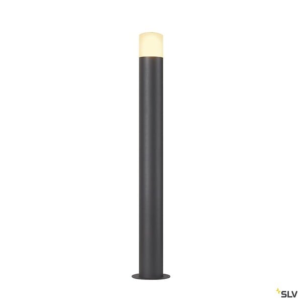 SLV - Borne extérieure SLV GRAPHIT 90, rond, anthracite, E27, 11W - Ø 90 cm - large