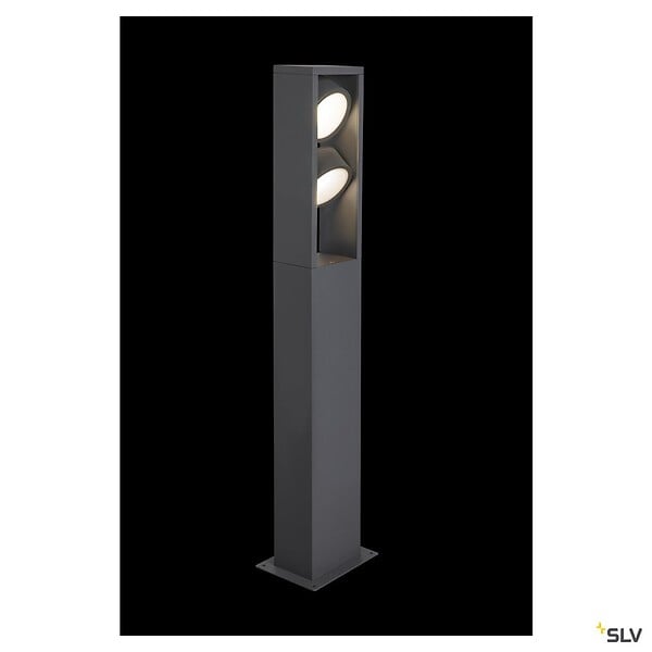 SLV - Borne extérieure SLV ESKINA FRAME 75 double avec LEDs intégrées, anthracite, Hauteur 75 cm - large