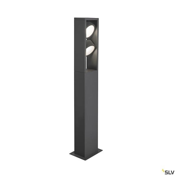 SLV - Borne extérieure SLV ESKINA FRAME 75 double avec LEDs intégrées, anthracite, Hauteur 75 cm - large