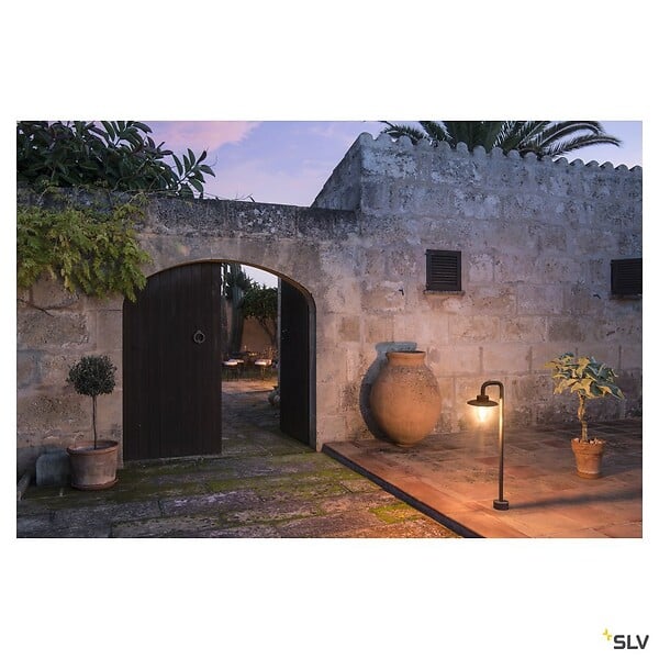 SLV - Borne extérieure SLV MOLAT, anthracite, E27, 60W max, IP44 - large
