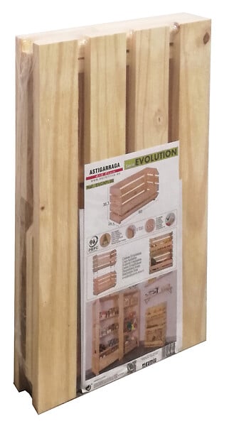 ASTIGARRAGA KIT LINE - Caisse empilable résistante en pin massif 35,3x60x28,5 cm - large