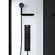 AURLANE - Cabine de douche 110x80x215cm - Verre Trempé - Mitigeur Noir - DUALITY 4 RECTANGLE - vignette