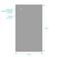 AURLANE - Panneau Mural Finition Aluminium Gris Clair Silver 120 x 210 cm - WALL'IT SILVER - vignette