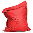 OVIALA - Housse vide de coussin de sol polyester rouge 180 x 145 cm - Solys - vignette