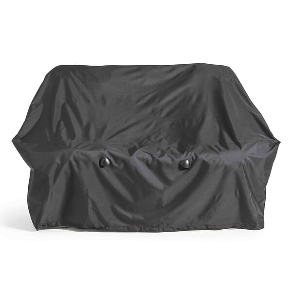OVIALA - Housse de canapé extérieur 2 personnes polyester noire - Cov'Up - large