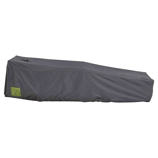 OVIALA - Housse de transat et bain de soleil polyester 200 x 75 cm grise - Cov'Up - large