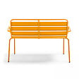 OVIALA - Banc de jardin en métal jaune - Palavas - vignette