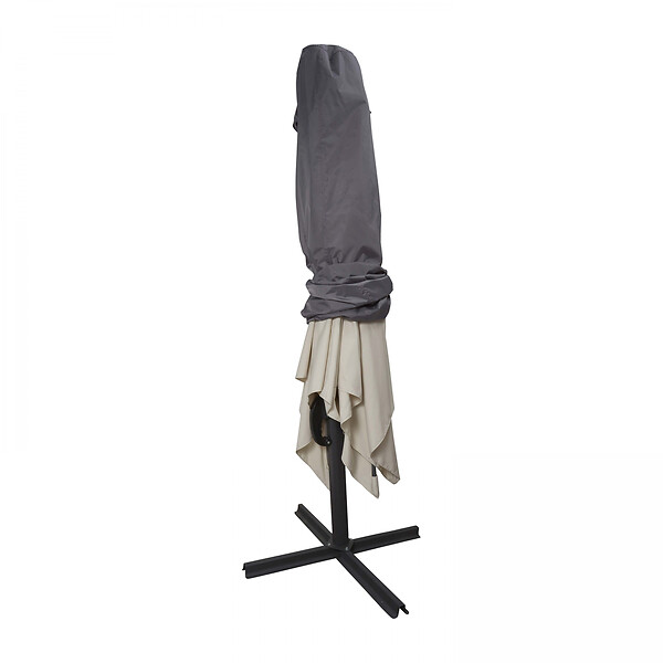 OVIALA - Housse de parasol déporté 230 x 45 cm gris - Cov'Up - large