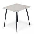 OVIALA - Lot de 2 tables basses de jardin en acier gris - Costa Rica - vignette