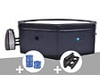 NETSPA - Spa portable Netspa semi-rigide Octopus octogonal Bulles 4-6 places + 3 cartouches de filtration + 2 appuie-têtes + porte-gobelet - vignette