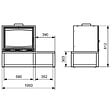 GODIN - poêle à bois 7kw noir - 411108anth - vignette