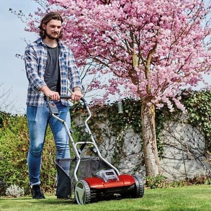 EINHELL - Tondeuse à main sur batterie EINHELL GE-HM 18/38 Li-Solo 38cm (vendu sans batterie) - large