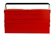 P.HENRY - Boîte à outils dépliante métal 47-3 rouge - 7 compartiments - vignette