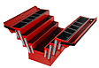 P.HENRY - Boîte à outils dépliante métal 47-3 rouge - 7 compartiments - vignette