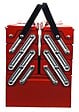 P.HENRY - Boîte à outils dépliante métal 47-3 rouge - 7 compartiments - vignette
