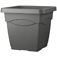 DEROMA - Pot carré Quadro Day R - Anthracite - 32cm - vignette