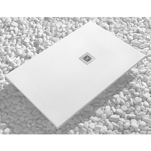 SANYCCES - Receveur de douche 70 x 100 cm extra plat LOGIC surface ardoisée rectangulaire blanc - large