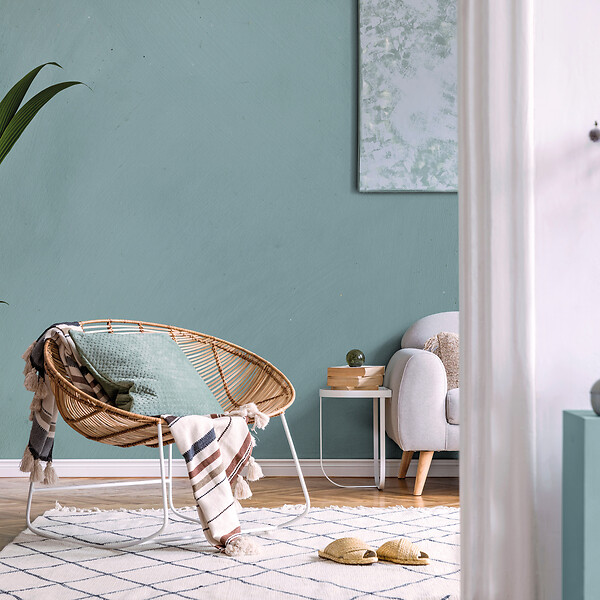 MAISON DECO - Nuage de chaux - Peinture minérale - 2 L - Bleu - large
