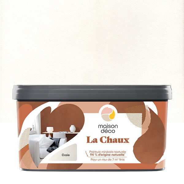 MAISON DECO - Peinture à la chaux - La Chaux - Craie - 2,5L - large