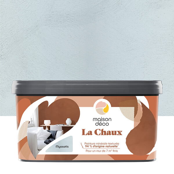 MAISON DECO - Peinture à effet décoratif minérale - 2,5L - Myosotis - large