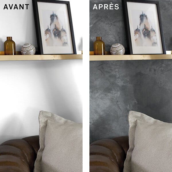 MAISON DECO - Enduit décoratif Urban Lounge - Gris fontaine - 4Kg - large