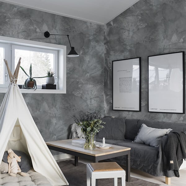MAISON DECO - Enduit décoratif Urban Lounge - Gris fontaine - 4Kg - large