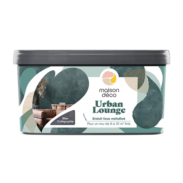 MAISON DECO - Enduit décoratif Urban Lounge - Bleu calligraphie - 4kg - large
