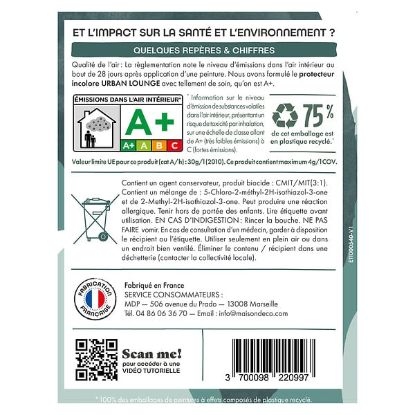 MAISON DECO - Protecteur incolore pour enduit décoratif - 1L - large