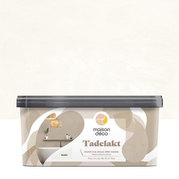 MAISON DECO - Enduit décoratif Tadelakt - Kaolin - Multi-support - 5L - large