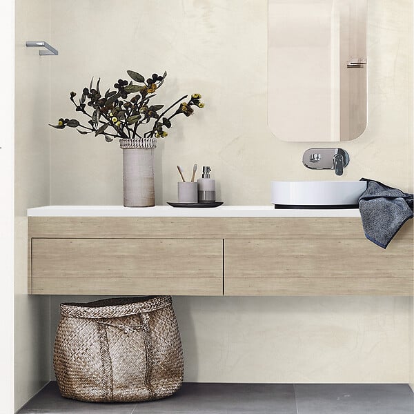 MAISON DECO - Enduit décoratif Tadelakt - Argile blanche - 5L - large