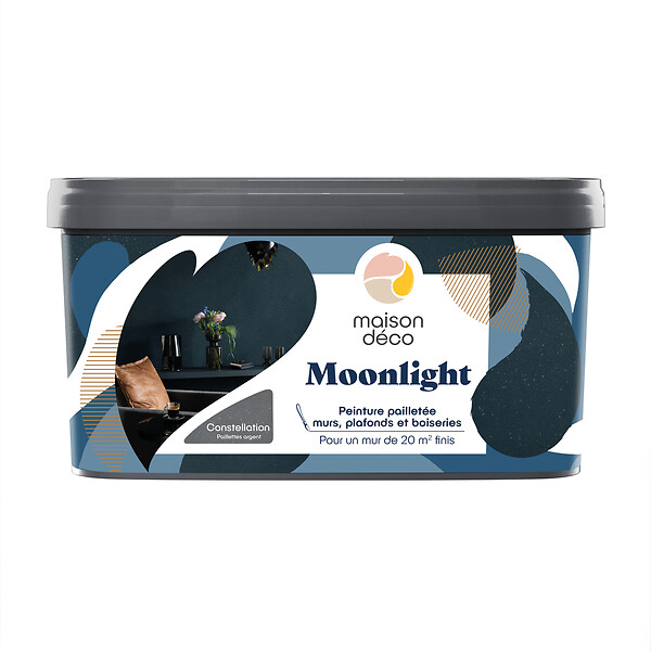 MAISON DECO - Peinture Murs boiseries et radiateurs Moonlight - Constellation - 2L - large