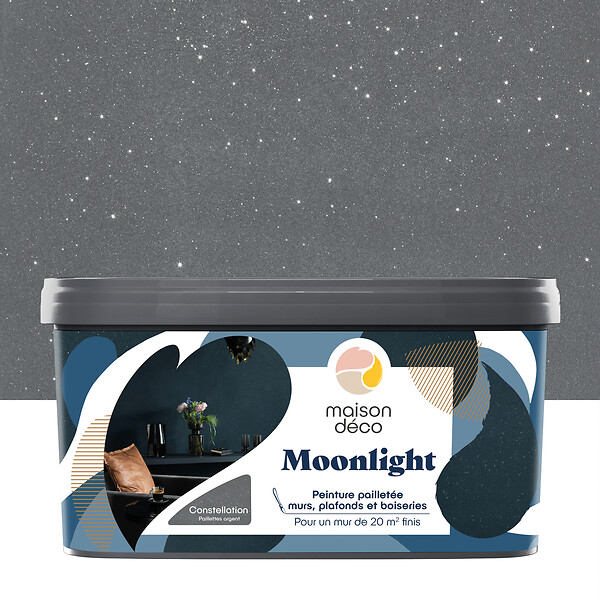 MAISON DECO - Peinture Murs boiseries et radiateurs Moonlight - Constellation - 2L - large