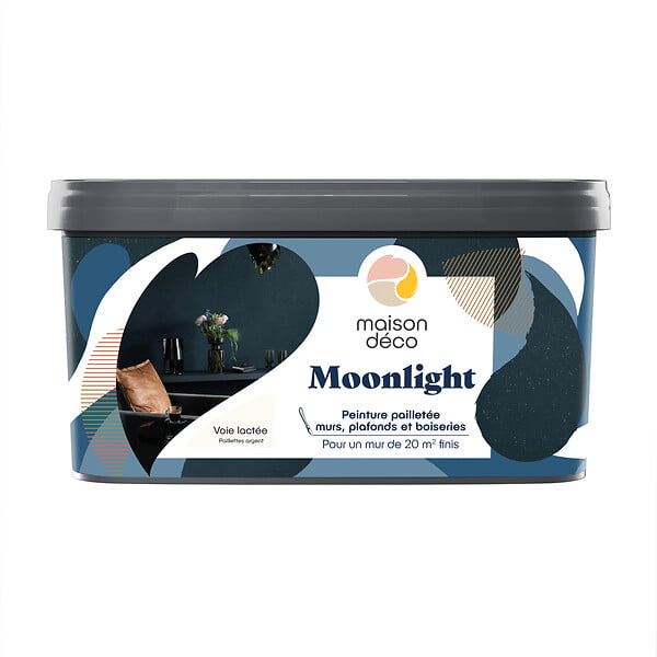 MAISON DECO - Peinture Murs boiseries et radiateurs Moonlight - Voie lactée - 2L - large