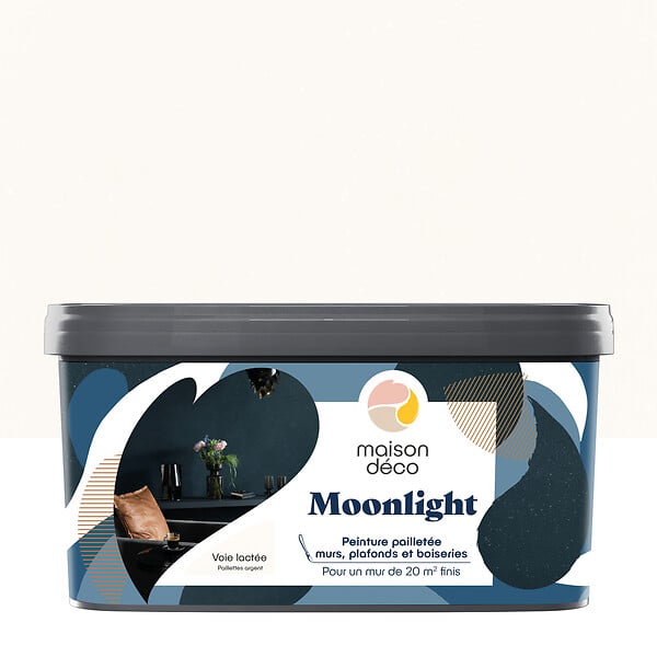 MAISON DECO - Peinture Murs boiseries et radiateurs Moonlight - Voie lactée - 2L - large